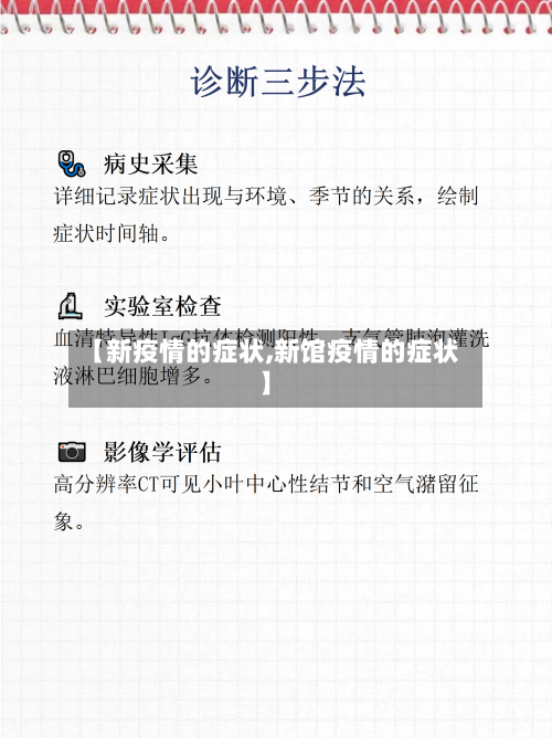 【新疫情的症状,新馆疫情的症状】