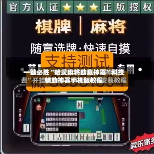 一键必胜“哈灵麻将助赢神器”科技辅助神器手机版教程