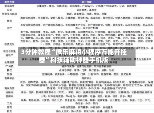 3分钟教程“微乐麻将小程序万能开挂器	”科技辅助神器手机版-第2张图片
