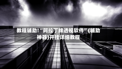教程辅助!“阿拉丁牌透视软件”(辅助神器)开挂详细教程-第2张图片