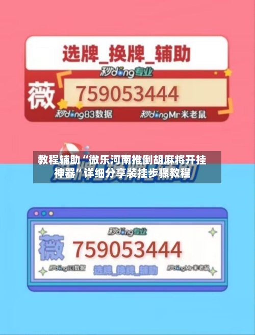 教程辅助“微乐河南推倒胡麻将开挂神器”详细分享装挂步骤教程-第2张图片