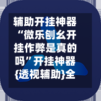 辅助开挂神器“微乐刨幺开挂作弊是真的吗”开挂神器{透视辅助}全揭秘-第3张图片
