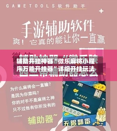 辅助开挂神器“微乐麻将小程序万能开挂器”详细开挂玩法-第3张图片