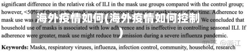 海外疫情如何(海外疫情如何控制)