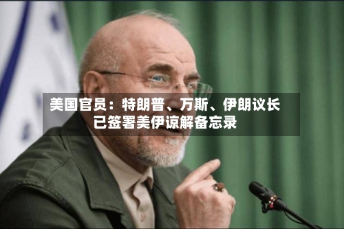 美国官员：特朗普、万斯、伊朗议长已签署美伊谅解备忘录