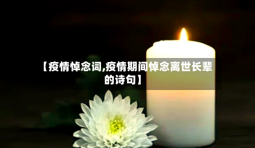 【疫情悼念词,疫情期间悼念离世长辈的诗句】