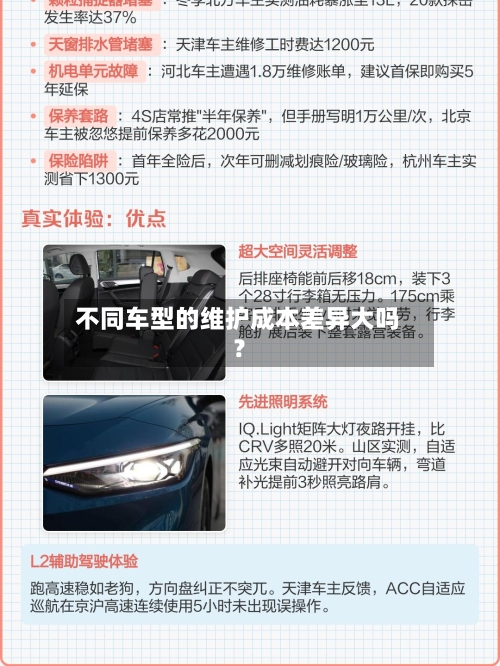 不同车型的维护成本差异大吗?-第2张图片