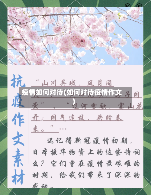 疫情如何对待(如何对待疫情作文)-第2张图片