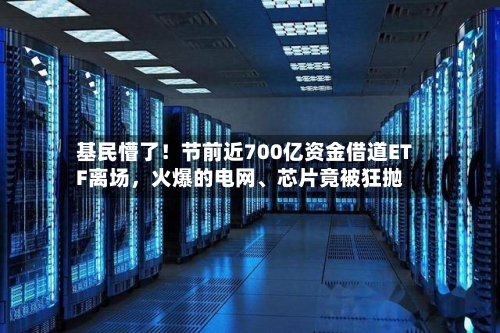 基民懵了！节前近700亿资金借道ETF离场，火爆的电网、芯片竟被狂抛
