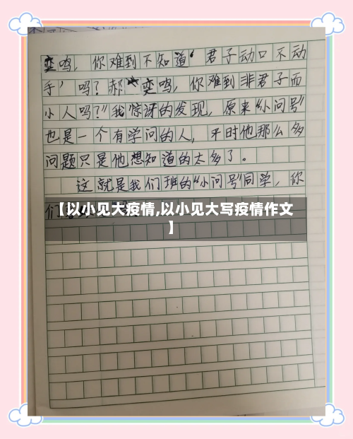 【以小见大疫情,以小见大写疫情作文】-第2张图片