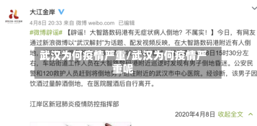 武汉为何疫情严重/武汉为何疫情严重呢-第2张图片